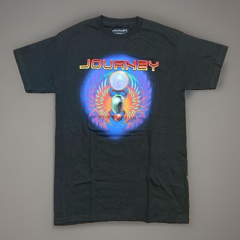 New! Hot Topic x Journey Winged Scarab Black T-Shirt Sz Medium